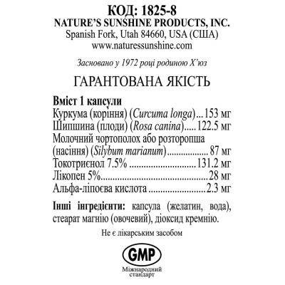 Супер Антиоксидант НСП / Super Antioxidant NSP - 60 капсул